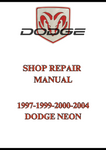 1997-1999-2000-2004 DODGE NEON SHOP REPAIR MANUAL - PDF