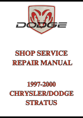 1997-2000 CHRYSLER/DODGE STRATUS SHOP SERVICE REPAIR MANUAL - PDF