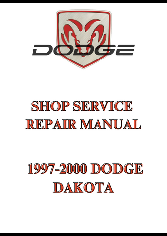  1997-2000 DODGE DAKOTA SHOP SERVICE REPAIR MANUAL - PDF