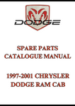 1997-2001 CHRYSLER DODGE RAM CAB  SPARE PARTS CATALOGUE MANUAL - PDF