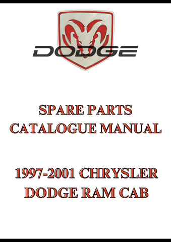 1997-2001 CHRYSLER DODGE RAM CAB  SPARE PARTS CATALOGUE MANUAL - PDF
