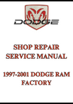 1997-2001 DODGE RAM FACTORY SHOP REPAIR SERVICE MANUAL - PDF