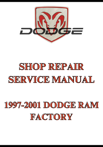  1997-2001 DODGE RAM FACTORY SHOP REPAIR SERVICE MANUAL - PDF