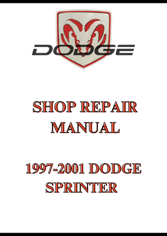 1997-2001 DODGE SPRINTER SHOP REPAIR MANUAL - PDF