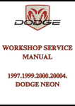1997.1999.2000.20004. DODGE NEON WORKSHOP SERVICE MANUAL - PDF