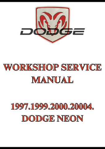 1997.1999.2000.20004. DODGE NEON WORKSHOP SERVICE MANUAL - PDF