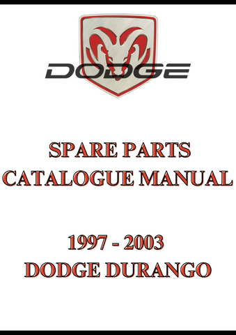 1997 - 2003 DODGE DURANGO SPARE PARTS CATALOGUE MANUAL - PDF