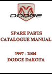 1997 - 2004 DODGE DAKOTA SPARE PARTS CATALOGUE MANUAL - PDF