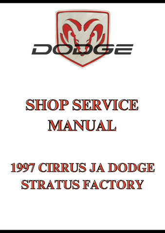1997 CIRRUS JA DODGE STRATUS FACTORY SHOP SERVICE MANUAL - PDF
