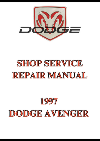1997 DODGE AVENGER SHOP SERVICE REPAIR MANUAL - PDF
