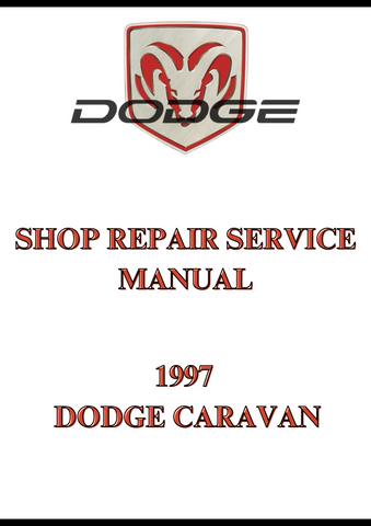 1997 DODGE CARAVAN SHOP REPAIR SERVICE MANUAL - PDF