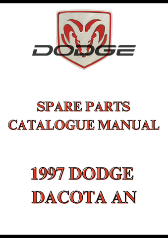 1997 DODGE DACOTA AN SPARE PARTS CATALOGUE MANUAL - PDF