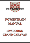 1997 DODGE GRAND CARAVAN POWERTRAIN MANUAL - PDF