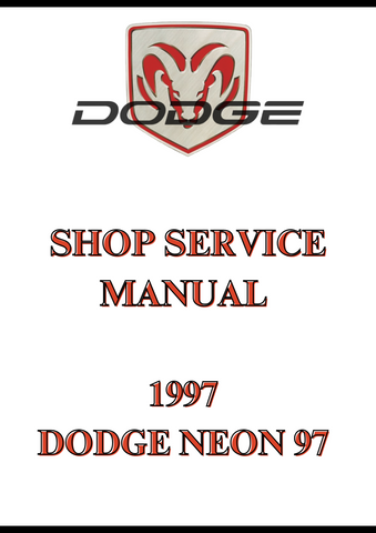 1997 DODGE NEON 97 SHOP SERVICE MANUAL - PDF
