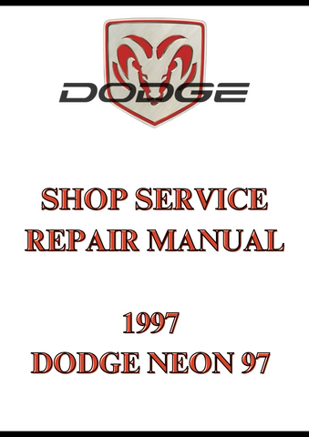 1997 DODGE NEON 97 SHOP SERVICE REPAIR MANUAL - PDF