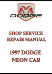 1997 DODGE NEON CAR SHOP SERVICE REPAIR MANUAL - PDF