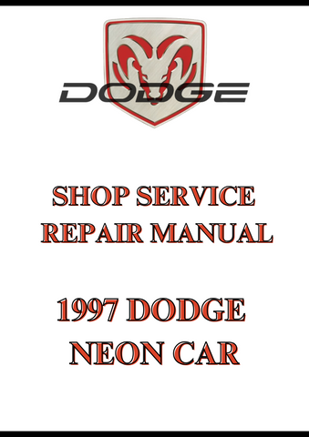 1997 DODGE NEON CAR SHOP SERVICE REPAIR MANUAL - PDF