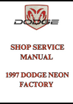  1997 DODGE NEON FACTORY SHOP SERVICE MANUAL - PDF