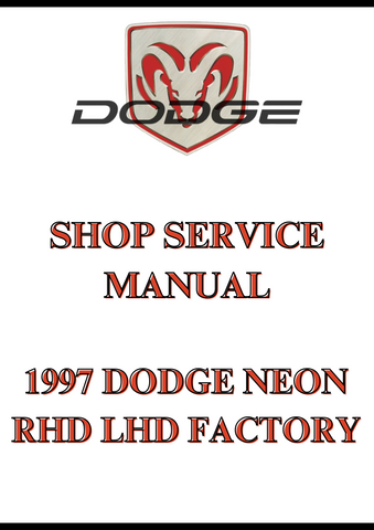 1997 DODGE NEON RHD LHD FACTORY SHOP SERVICE MANUAL - PDF