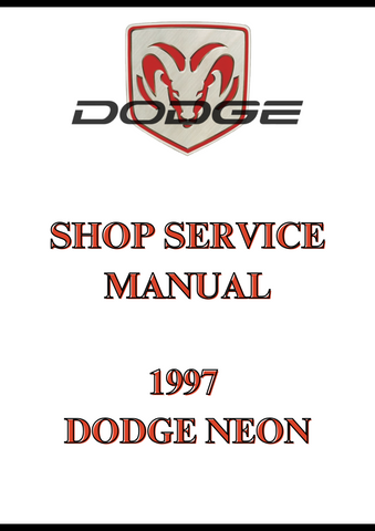 1997 DODGE NEON SHOP SERVICE MANUAL - PDF