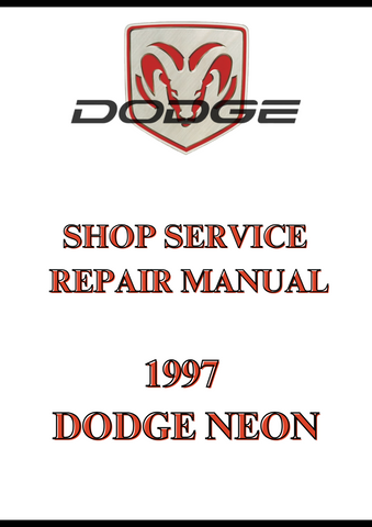 1997 DODGE NEON SHOP SERVICE REPAIR MANUAL - PDF