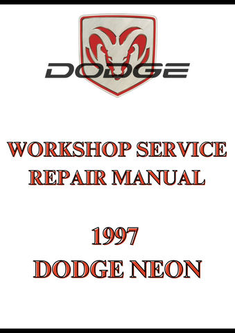 1997 DODGE NEON WORKSHOP SERVICE REPAIR MANUAL - PDF