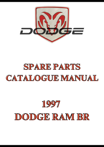 1997 DODGE RAM BR SPARE PARTS CATALOGUE MANUAL - PDF