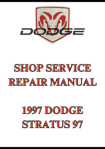 1997 DODGE STRATUS 97 SHOP SERVICE REPAIR MANUAL - PDF