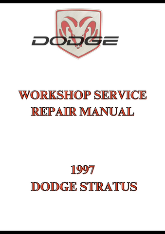 1997 DODGE STRATUS WORKSHOP SERVICE REPAIR MANUAL - PDF