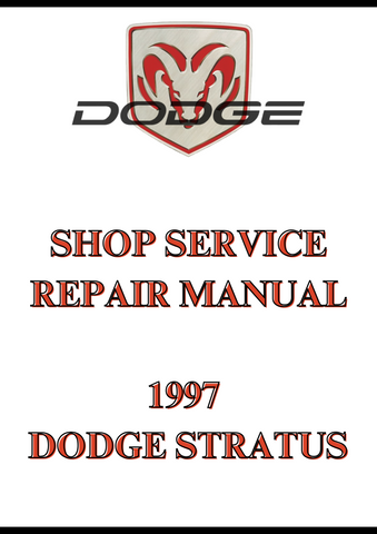 1997 DODGE STRATUS SHOP SERVICE REPAIR MANUAL - PDF