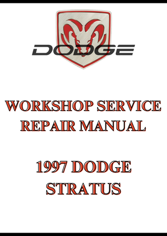 1997 DODGE STRATUS WORKSHOP SERVICE REPAIR MANUAL - PDF