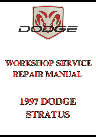 1997 DODGE STRATUS WORKSHOP SERVICE REPAIR MANUAL - PDF