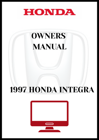 1997 HONDA INTEGRA OWNERS MANUAL - PDF