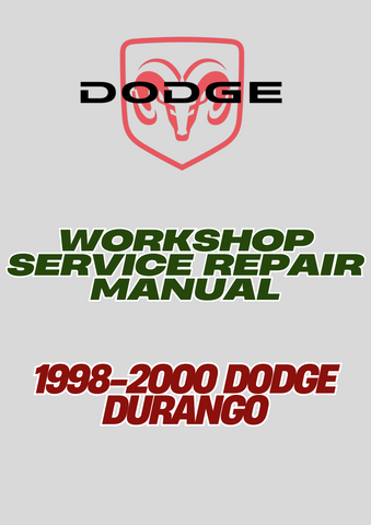 1998-2000 DODGE DURANGO WORKSHOP SERVICE REPAIR MANUAL - PDF