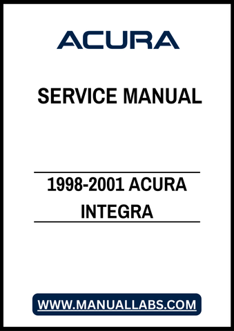 1998-2001 ACURA INTEGRA SERVICE MANUAL – PDF FILE