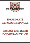 1998-2001 CHRYSLER DODGE RAM TRUCK SPARE PARTS CATALOGUE MANUAL - PDF