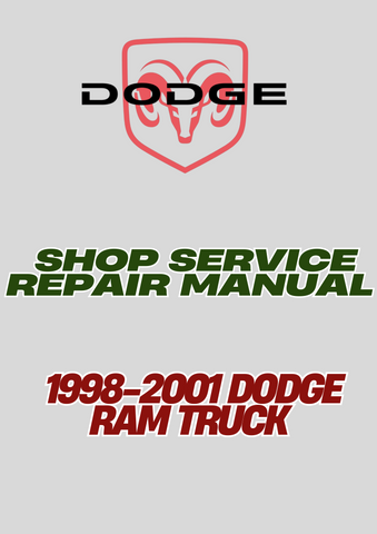  1998-2001 DODGE RAM TRUCK SHOP SERVICE REPAIR MANUAL - PDF