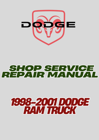 1998-2001 DODGE RAM TRUCK SHOP SERVICE REPAIR MANUAL - PDF