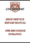  1998-2003 DODGE DURANGO SHOP SERVICE REPAIR MANUAL - PDF