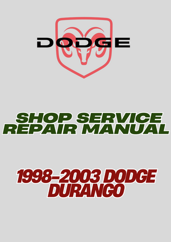 1998-2003 DODGE DURANGO SHOP SERVICE REPAIR MANUAL - PDF