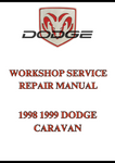 1998 1999 DODGE CARAVAN WORKSHOP SERVICE REPAIR MANUAL - PDF