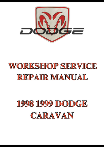 1998 1999 DODGE CARAVAN WORKSHOP SERVICE REPAIR MANUAL - PDF