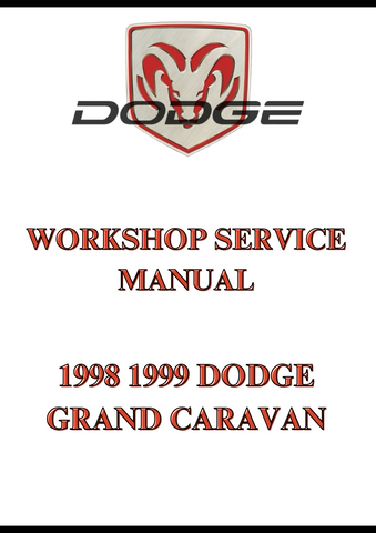 1998 1999 DODGE GRAND CARAVAN WORKSHOP SERVICE MANUAL - PDF