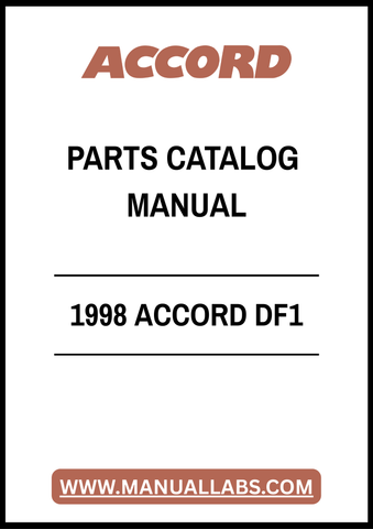 1998 ACCORD DF1 PARTS CATALOG MANUAL – PDF FILE