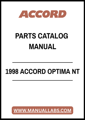 1998 ACCORD OPTIMA NT PARTS CATALOG MANUAL – PDF FILE