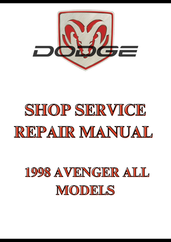  1998 AVENGER ALL MODELS SHOP SERVICE REPAIR MANUAL - PDF