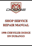 1998 CHRYSLER DODGE DN DURANGO SHOP SERVICE REPAIR MANUAL - PDF