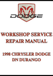 1998 CHRYSLER DODGE DN DURANGO WORKSHOP SERVICE REPAIR MANUAL - PDF