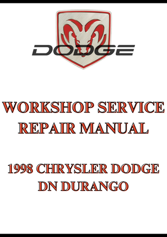 1998 CHRYSLER DODGE DN DURANGO WORKSHOP SERVICE REPAIR MANUAL - PDF