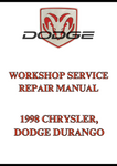 1998 CHRYSLER, DODGE DURANGO WORKSHOP SERVICE REPAIR MANUAL - PDF